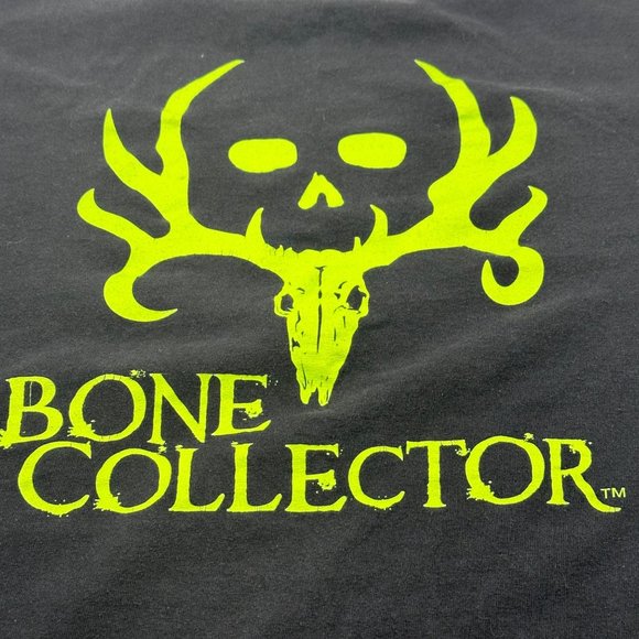Bone Collector Men's Size Large Short Sleeve Tee Shirt Black Preowned - Picture 4 of 11